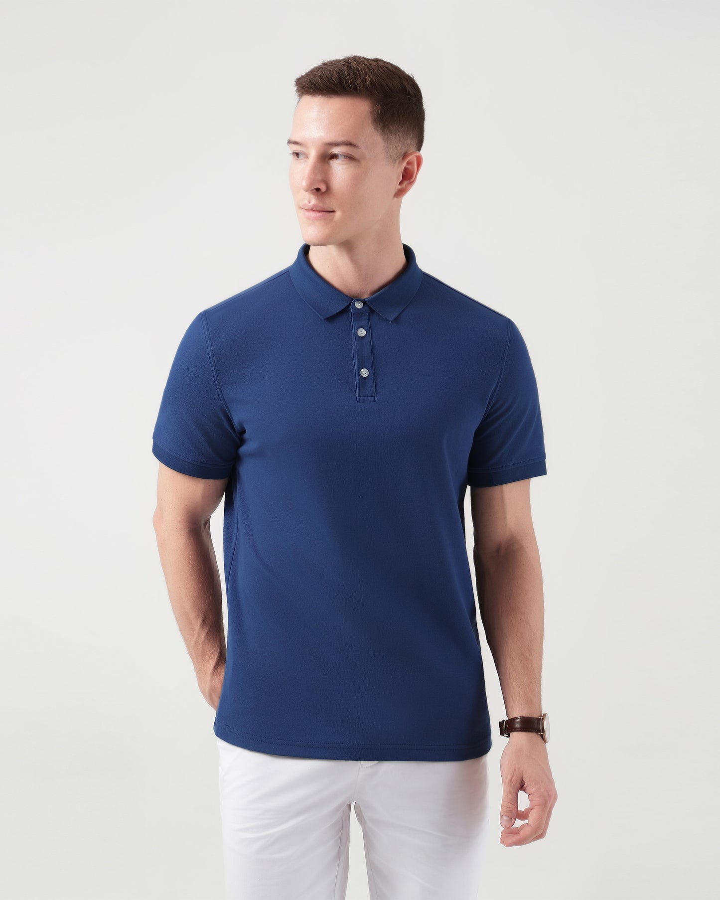 On The Move Polo Shirt in Ocean Blue
