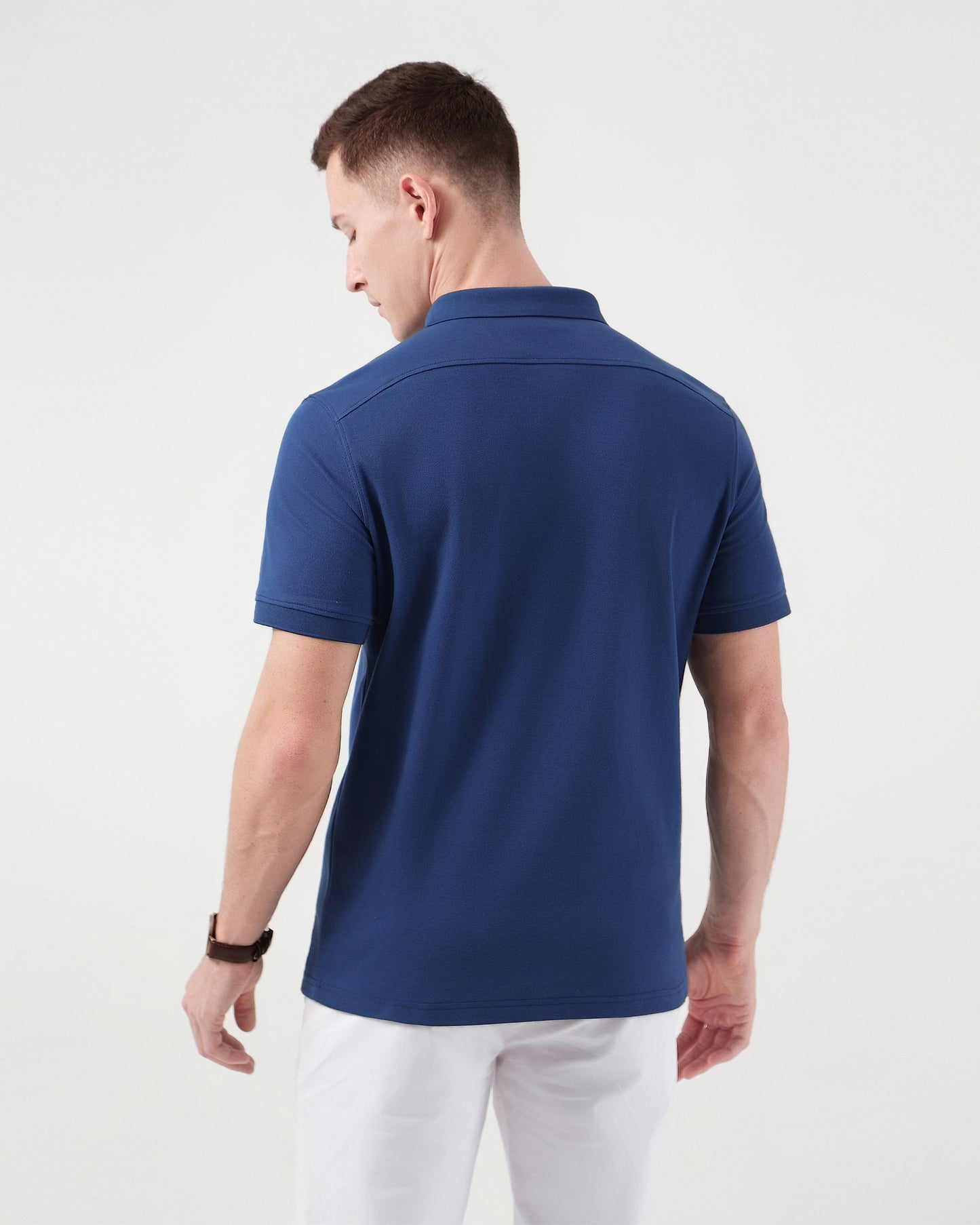 On The Move Polo Shirt in Ocean Blue