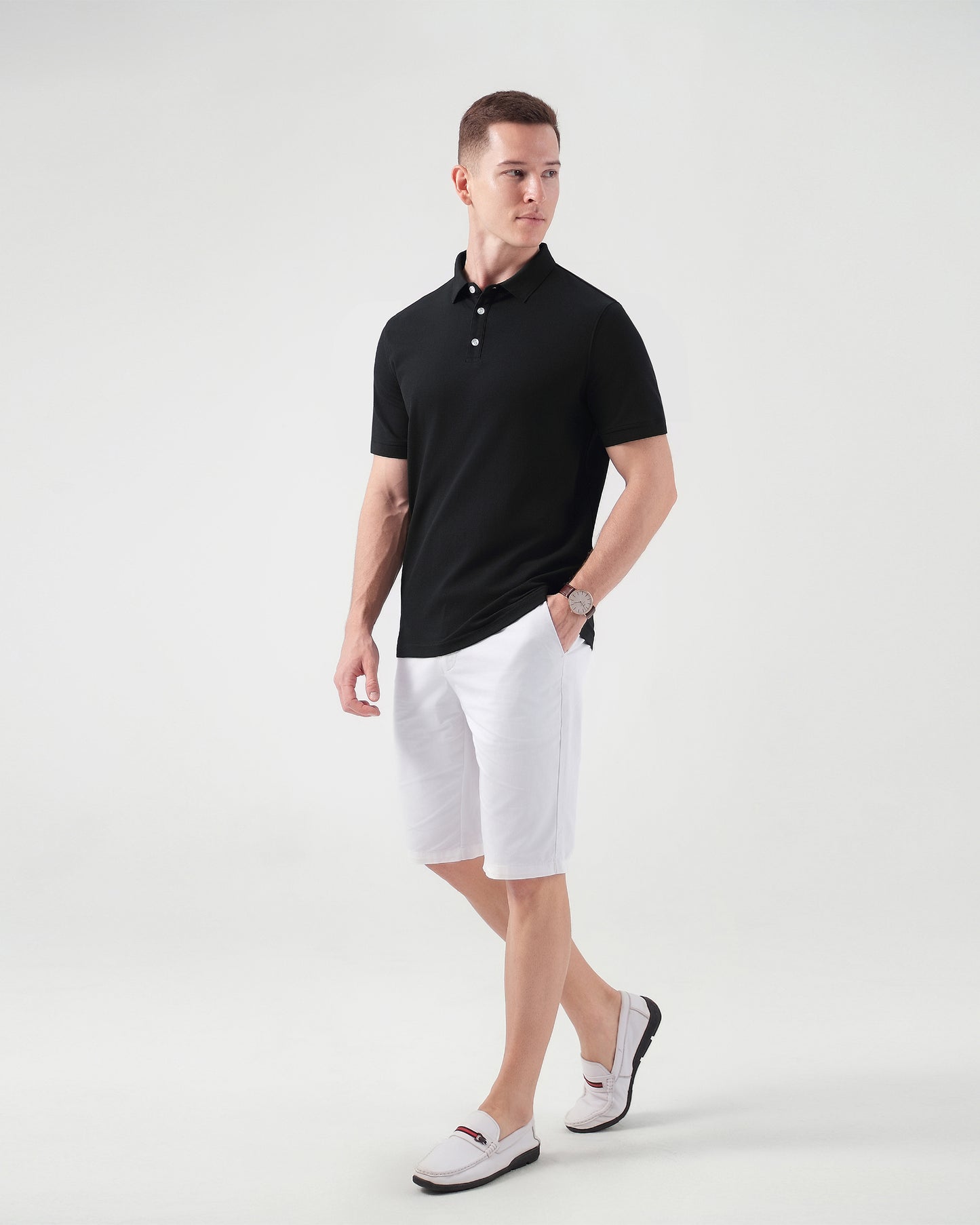 On The Move Polo Shirt in Black