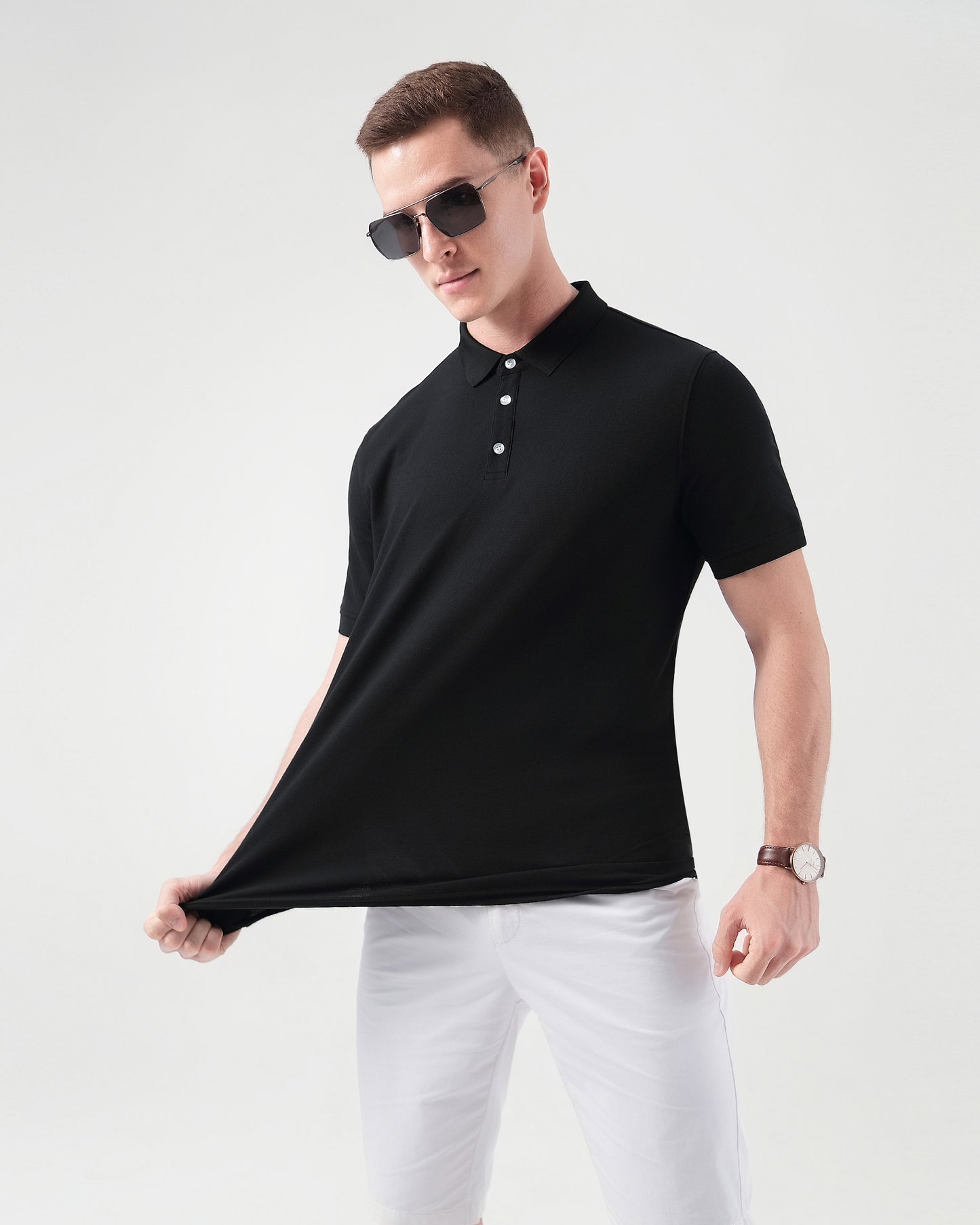On The Move Polo Shirt in Black