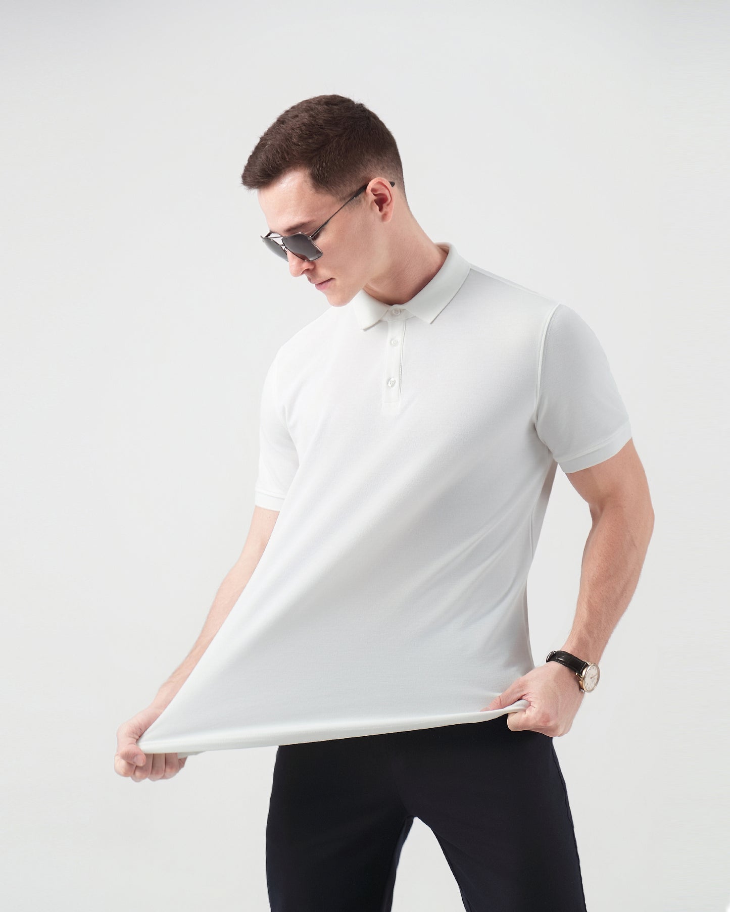 On The Move Polo Shirt in White