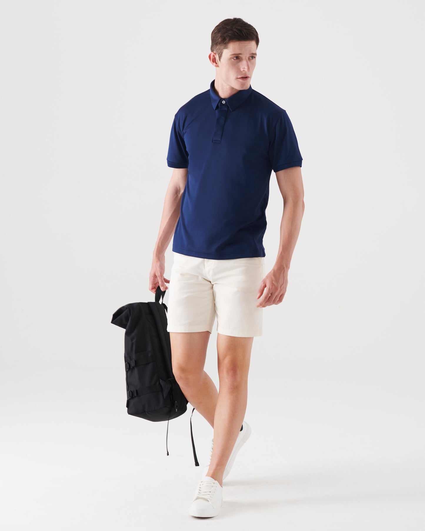 Omni Polo Shirt with Hidden Button