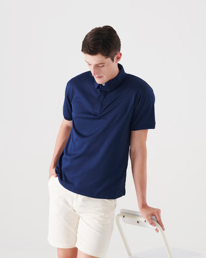 Omni Polo Shirt with Hidden Button
